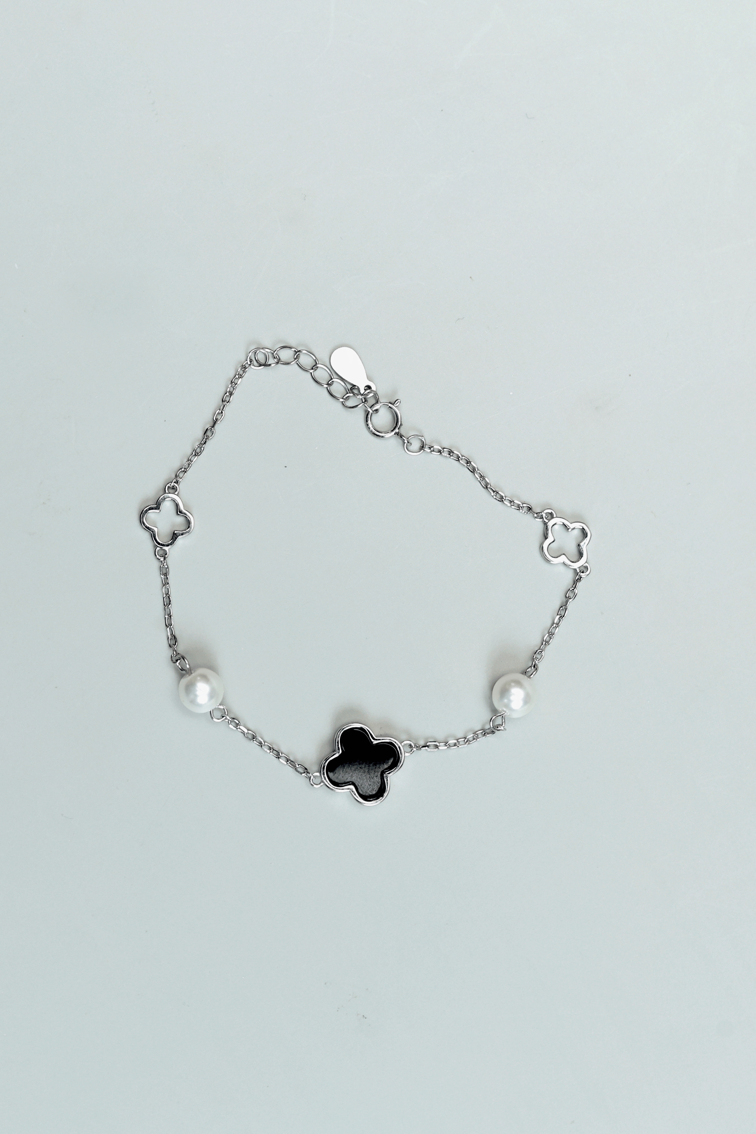 925 Sterling Silver Clover Bracelet