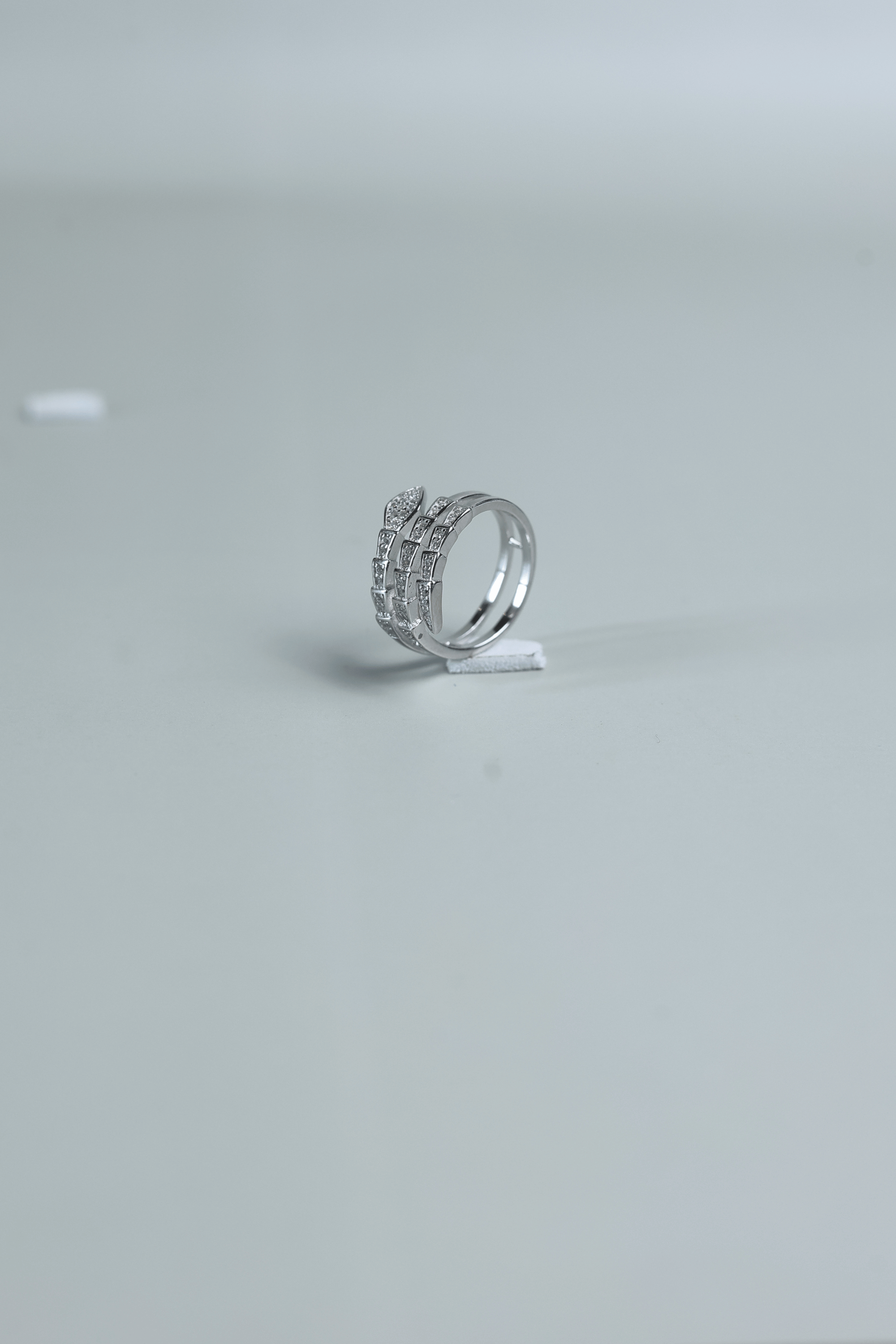 Elegant Texture 925 Sterling Silver Band Ring for Women