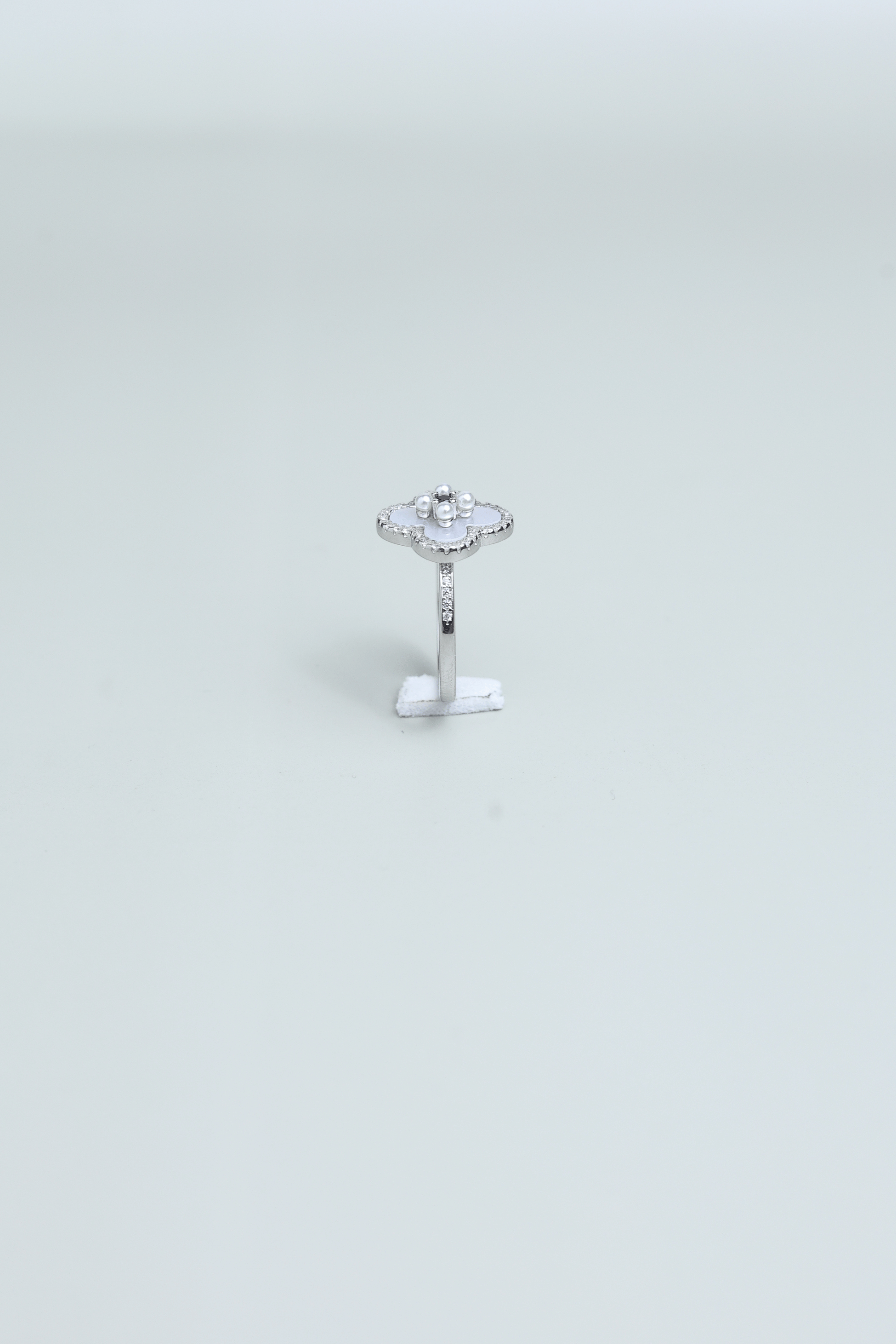 Petal Grace 925 Sterling Silver Floral Ring for Women