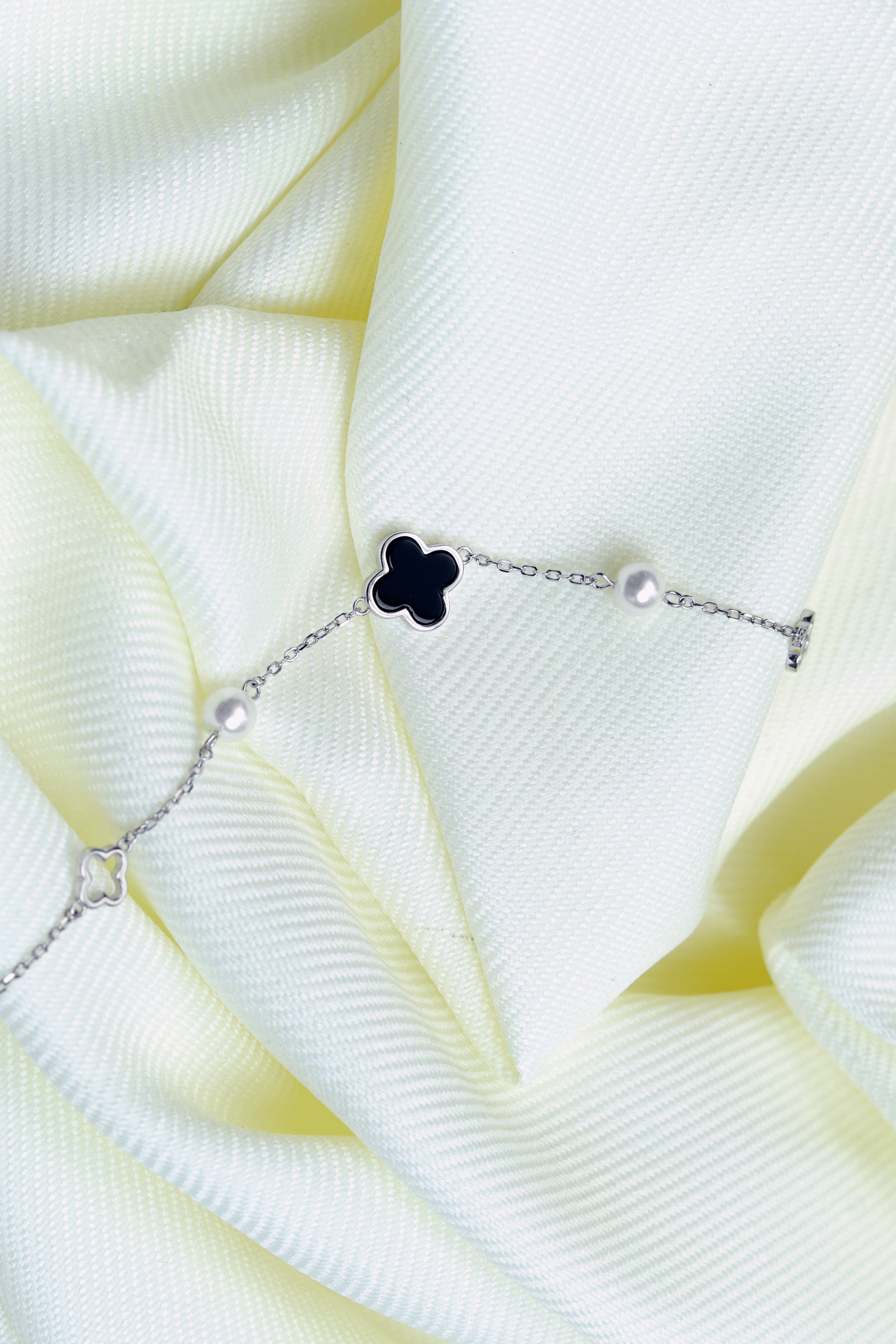 925 Sterling Silver Clover Bracelet