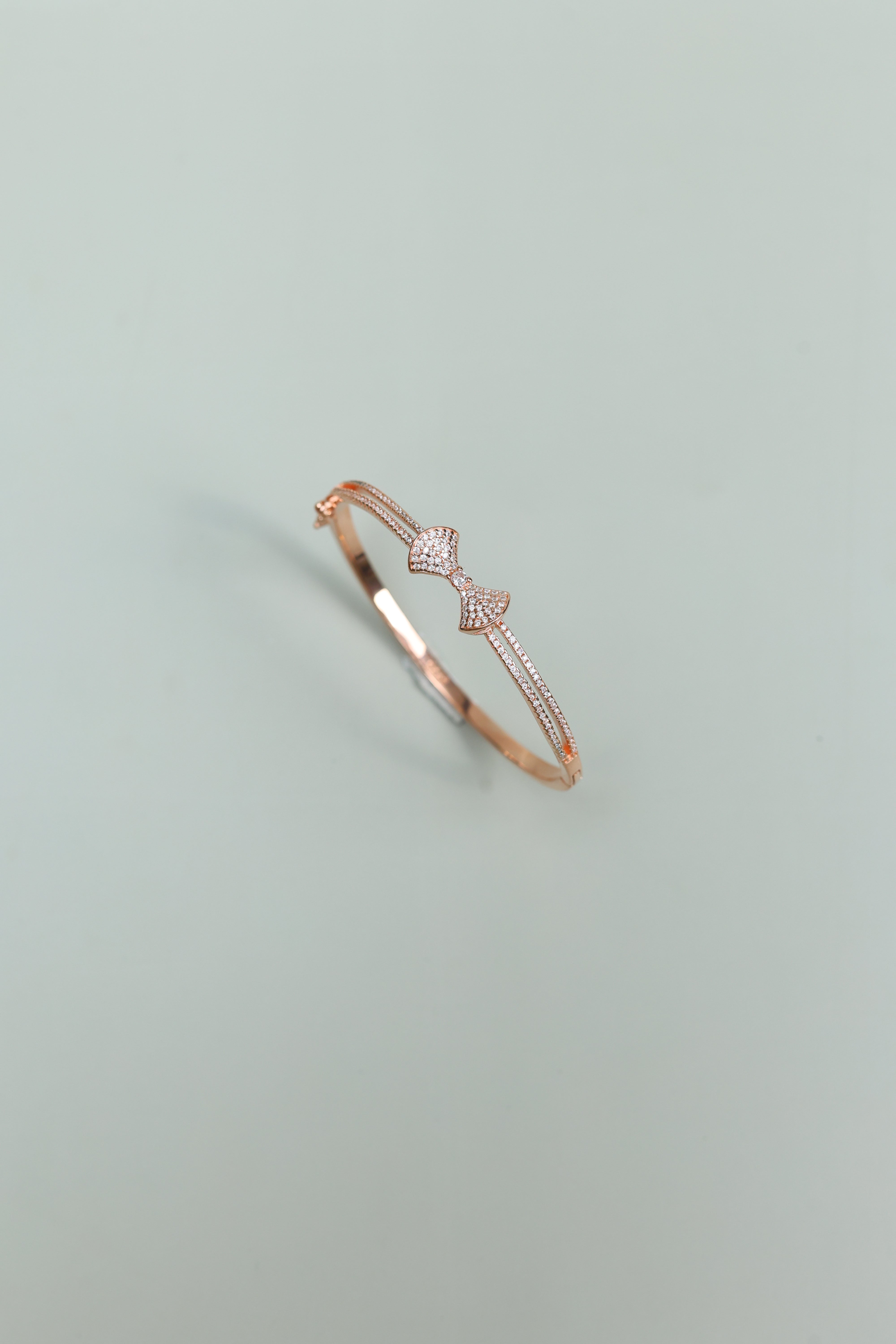 Grace Curve 925 Sterling Silver Minimal Kada for Women