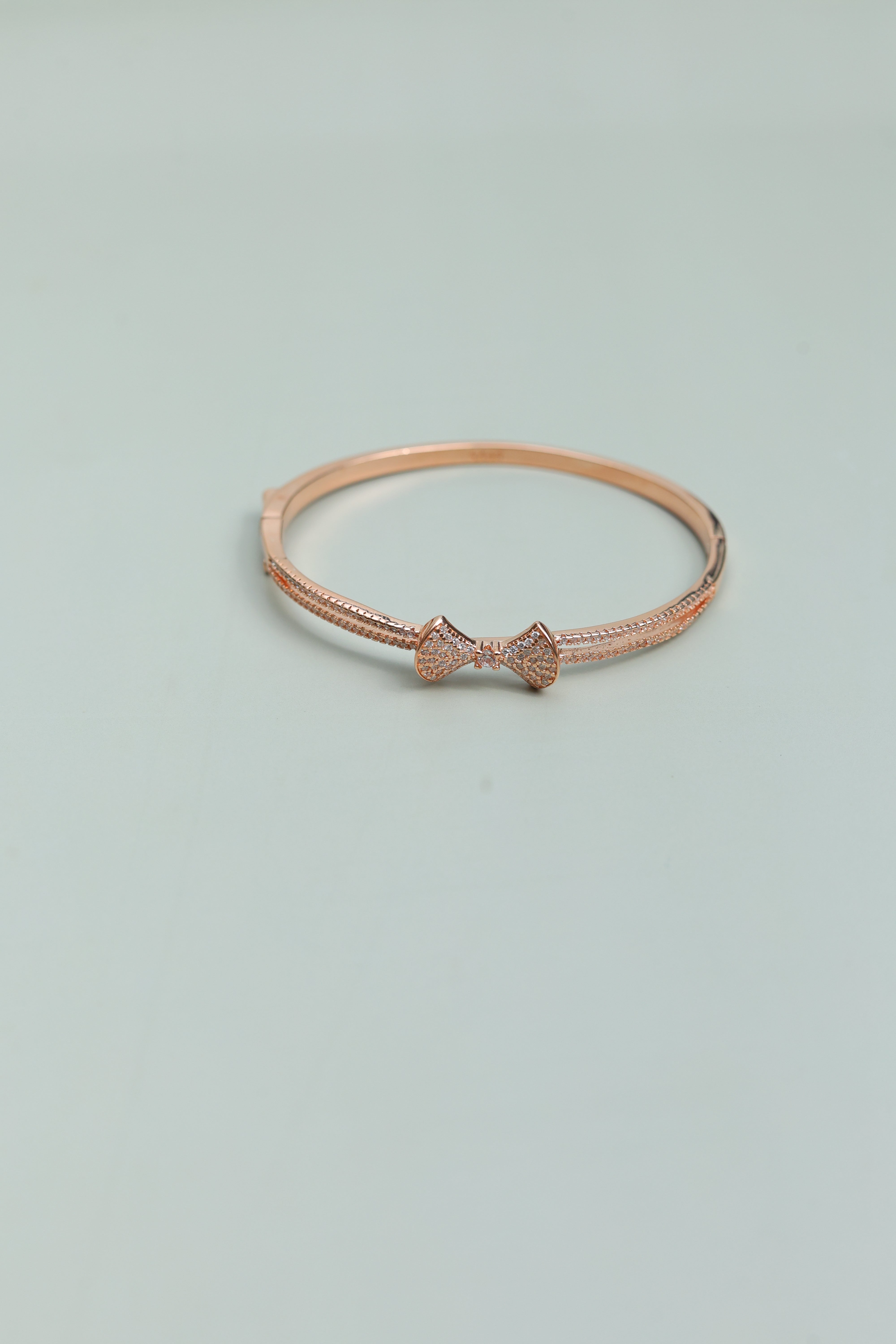 Grace Curve 925 Sterling Silver Minimal Kada for Women