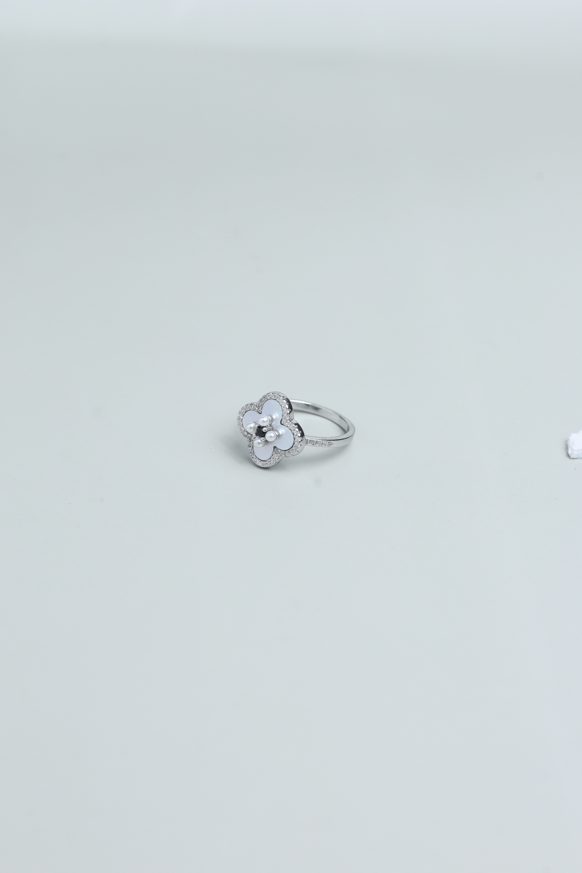 Petal Grace 925 Sterling Silver Floral Ring for Women